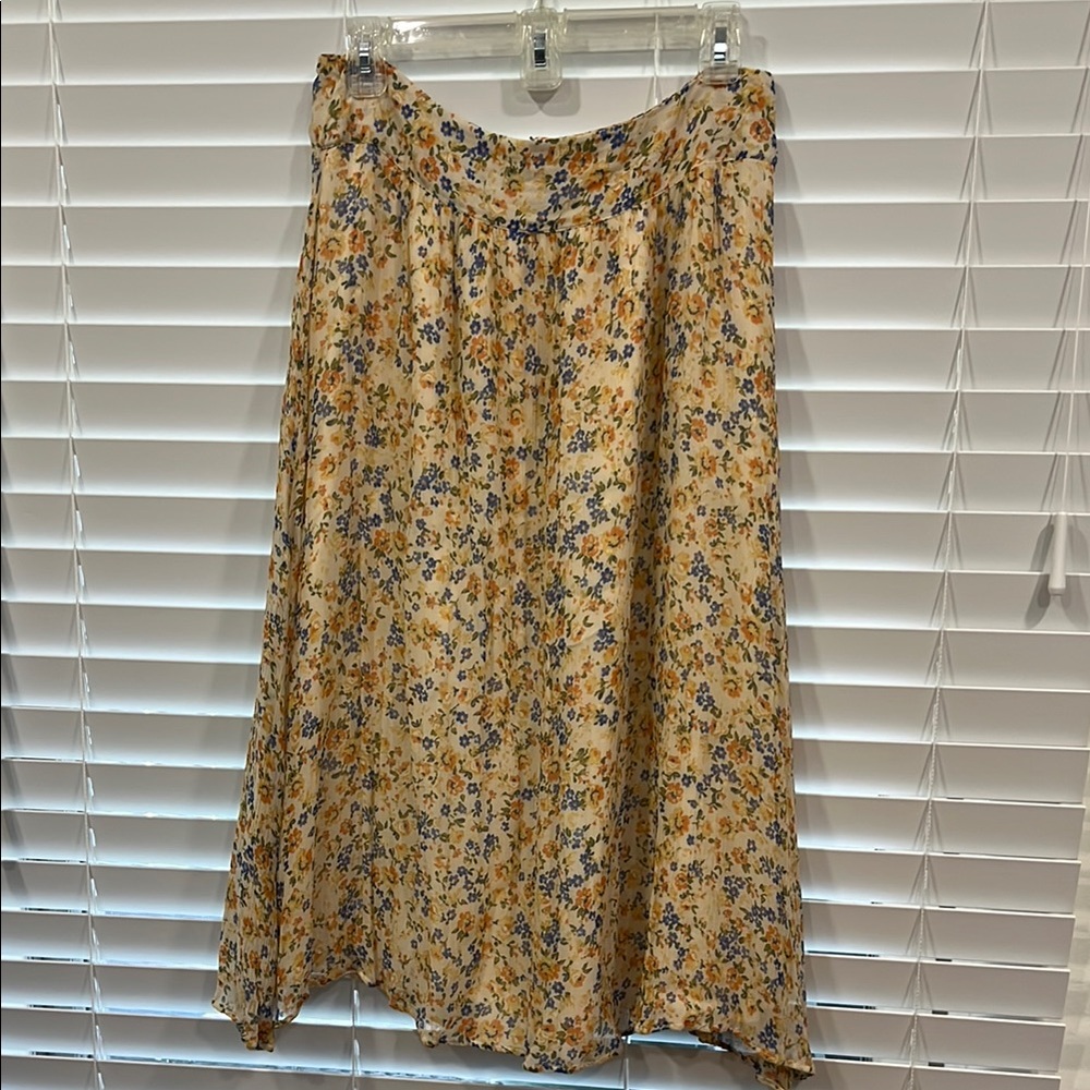Sézane Maria Floral Midi Skirt